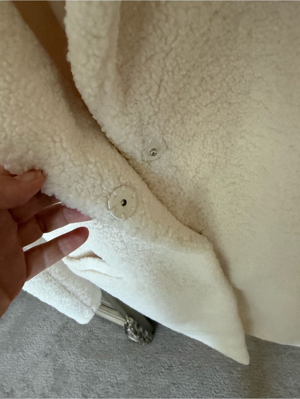Ralph Lauren Cream Teddy Jacket - Picture 5 of 8